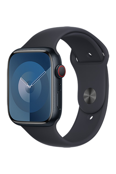 Apple Watch 9 GPS+Cell 45mm Aluminum M/L Sport Band 