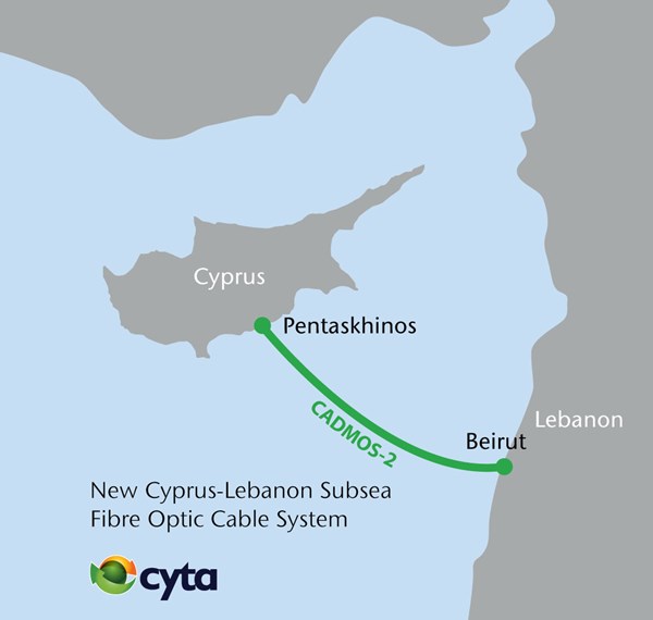Cyta: Agreement for a new subsea telecommunications connection with Beirut  strengthens the commercial activities between Cyprus and Lebanon