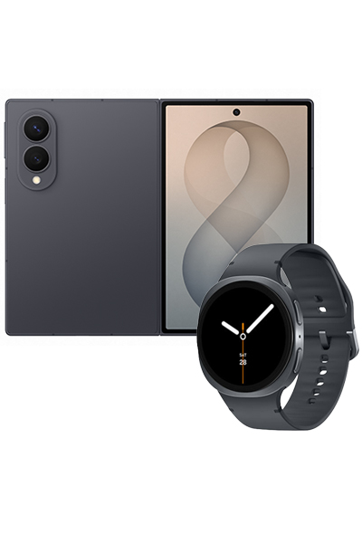 Δες το Samsung Galaxy Z Fold8 512GB Graphite + Galaxy Watch 8 LTE 44mm Gray 