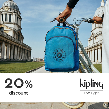Kipling 20% discount