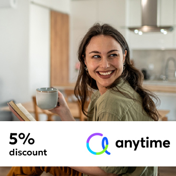 20% discount from anytime Home Insurance