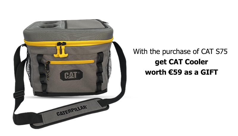 With the purchase of CAT S75 get CAT Cooler worth €59 as a gift