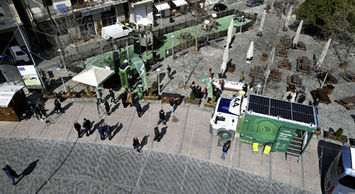 ιστορικός τηλεφωνικός θάλαμος στην κοινότητας Αγρού